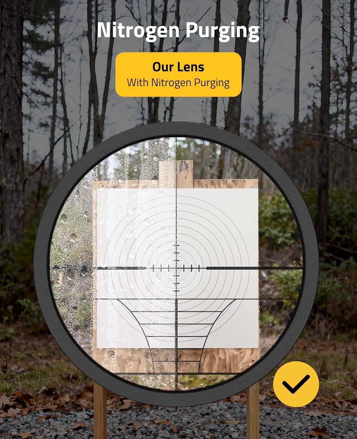 image:imageCVLIFE 4x32 Compact Rifle Scope 1 inch Tube Scope Optics Hunting Scope with Mounts20mm