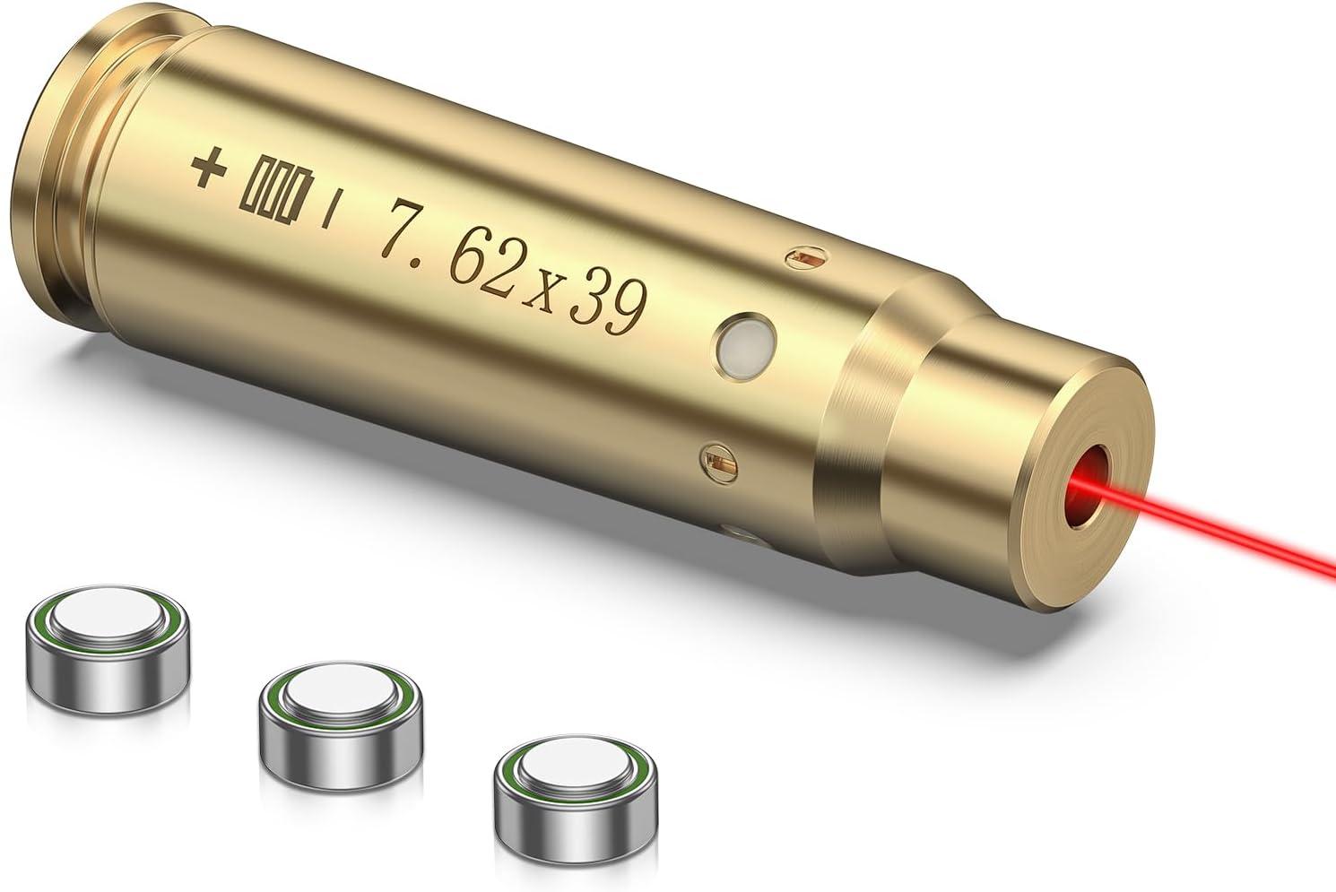 image:imageCVLIFE Bore Sight Laser 223 556mm9mm24330812Gauge762x39mm45acp Red Laser Bore Sighter with Batteries762x39mm