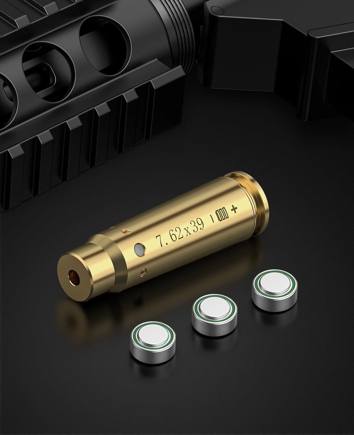 image:imageCVLIFE Bore Sight Laser 223 556mm9mm24330812Gauge762x39mm45acp Red Laser Bore Sighter with Batteries762x39mm