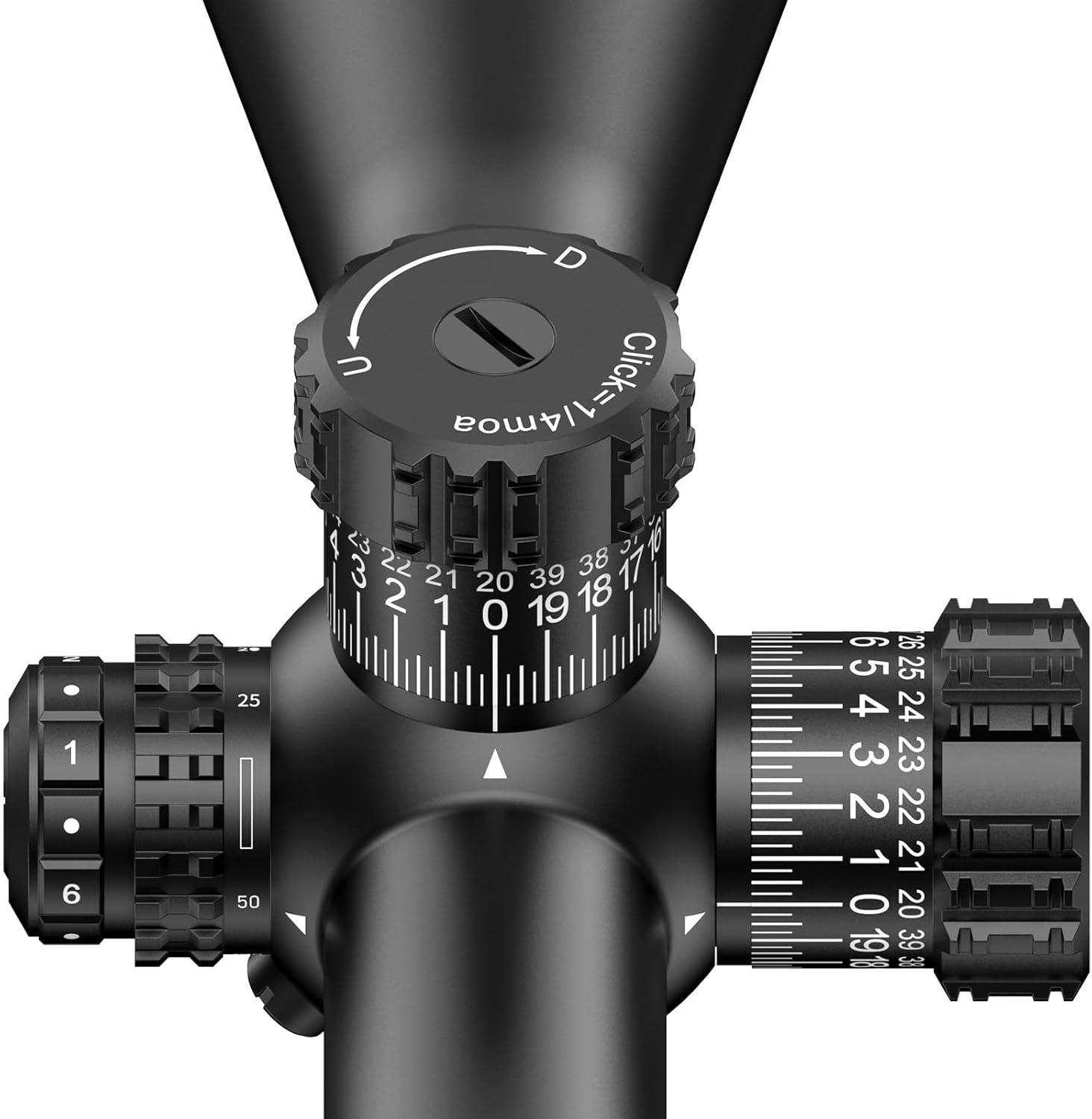 image:imageCVLIFE EagleBlaze FFP Rifle Scope ED Glass Zero Stop Illuminated Reticle Side Parallax Adjustment First Focal Plane Long Range Scope for Hunting525x50