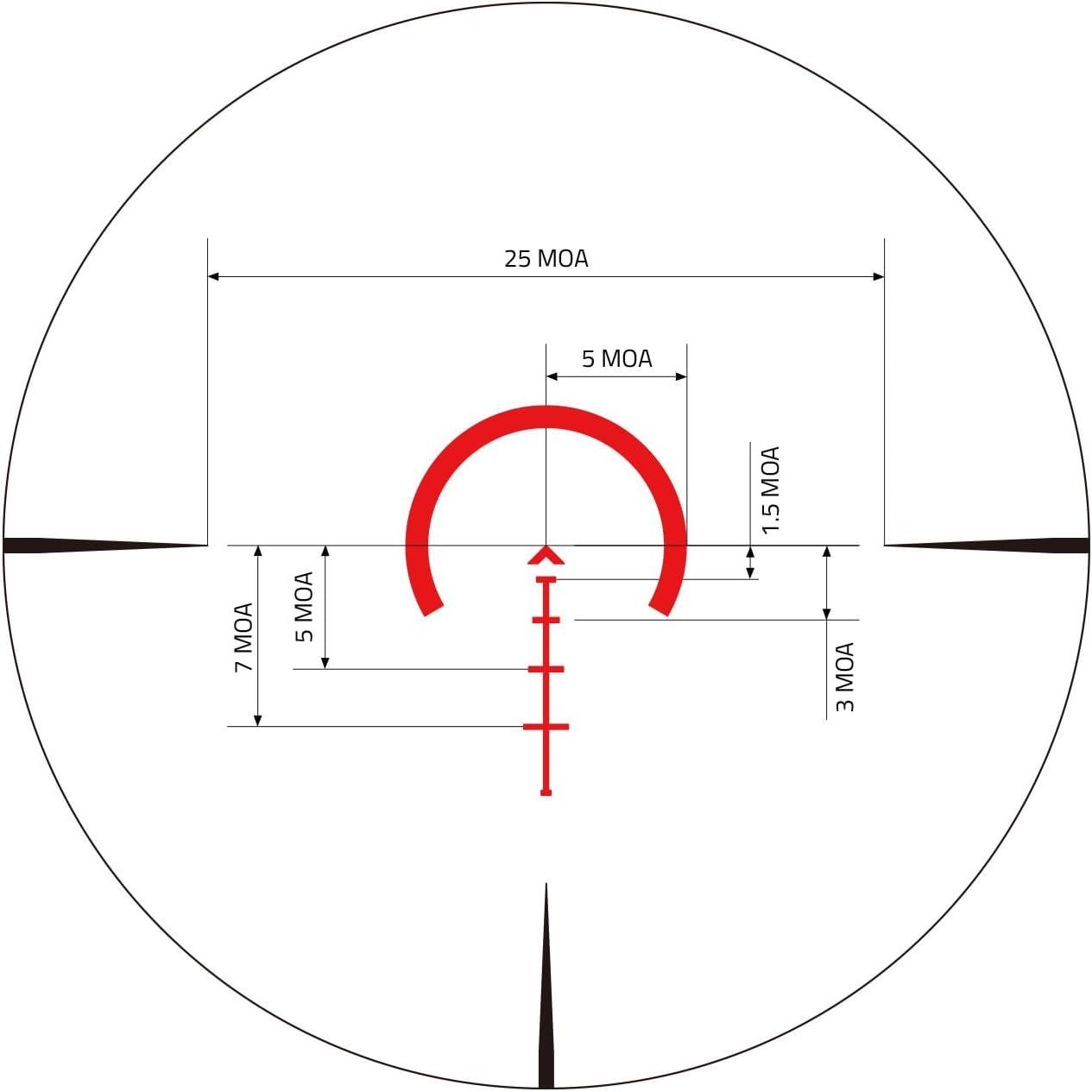 image:imageCVLIFE EagleTalon LPVO Rifle Scope with 30mm Cantilever Mount Illuminated BDC Reticle for 223556 and 308762110x24