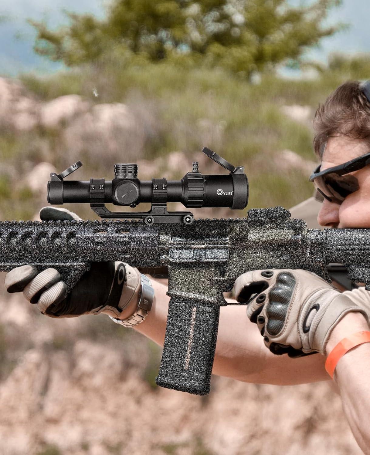 image:imageCVLIFE EagleTalon LPVO Rifle Scope with 30mm Cantilever Mount Illuminated BDC Reticle for 223556 and 30876218x24