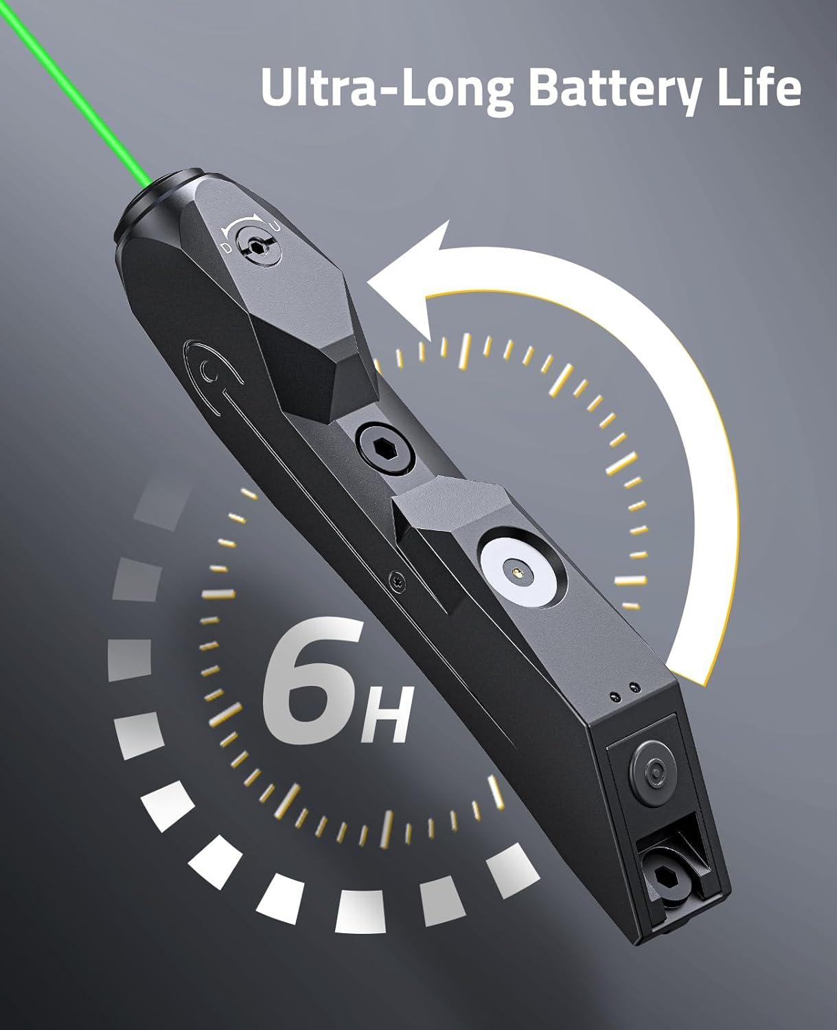 image:imageCVLIFE GreenRed Laser Sight Compatible with MLok and Picatinny Rail Laser Sight with Magnetic RechargeableGreen Laser