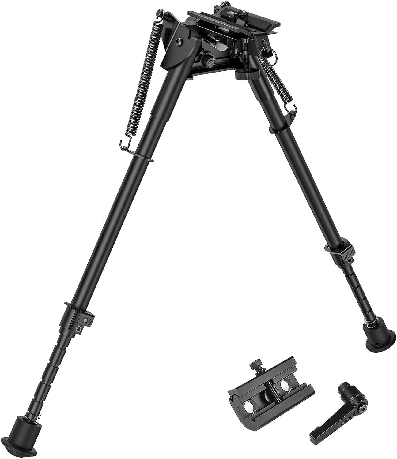image:imageCVLIFE Rifle Bipod with Pivot Tilt Swivel Stud and Detachable S Lock Lever for Stability and Target Shooting1323