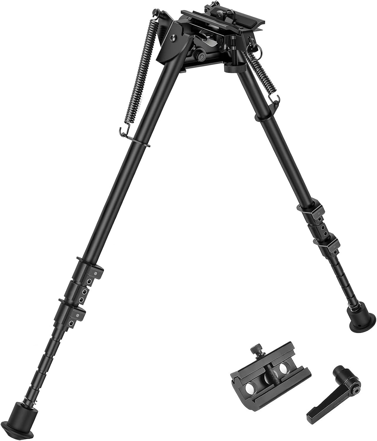 image:imageCVLIFE Rifle Bipod with Pivot Tilt Swivel Stud and Detachable S Lock Lever for Stability and Target Shooting13527