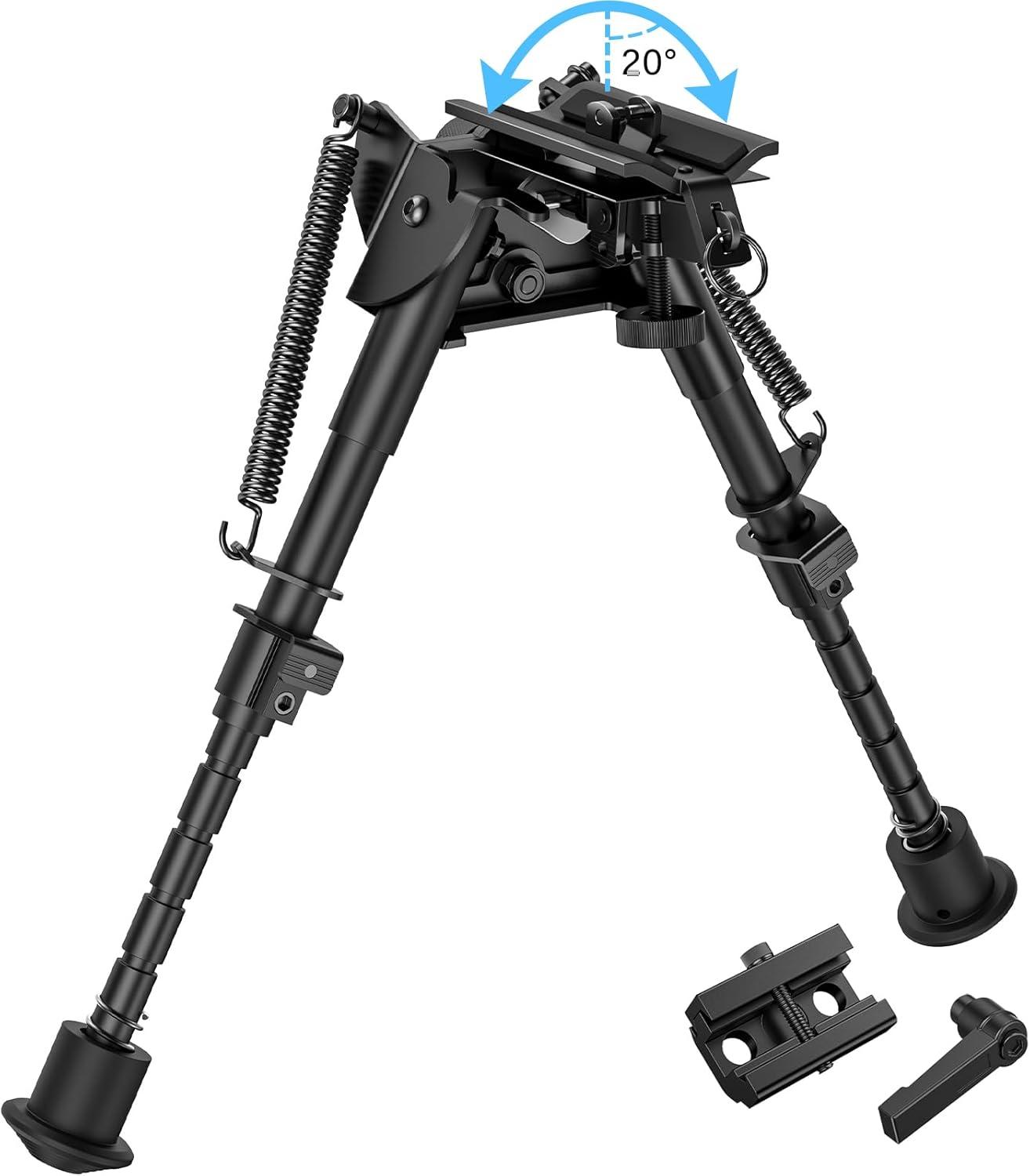 image:imageCVLIFE Rifle Bipod with Pivot Tilt Swivel Stud and Detachable S Lock Lever for Stability and Target Shooting69