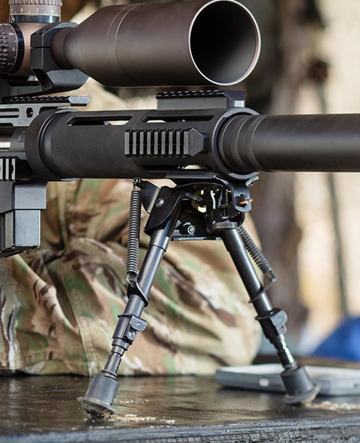 image:imageCVLIFE Rifle Bipod with Pivot Tilt Swivel Stud and Detachable S Lock Lever for Stability and Target Shooting69