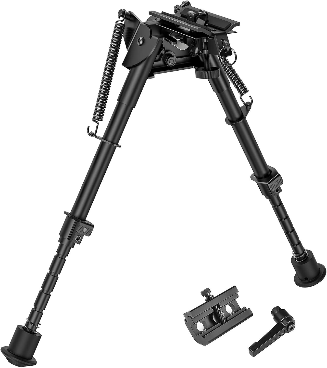 image:imageCVLIFE Rifle Bipod with Pivot Tilt Swivel Stud and Detachable S Lock Lever for Stability and Target Shooting913