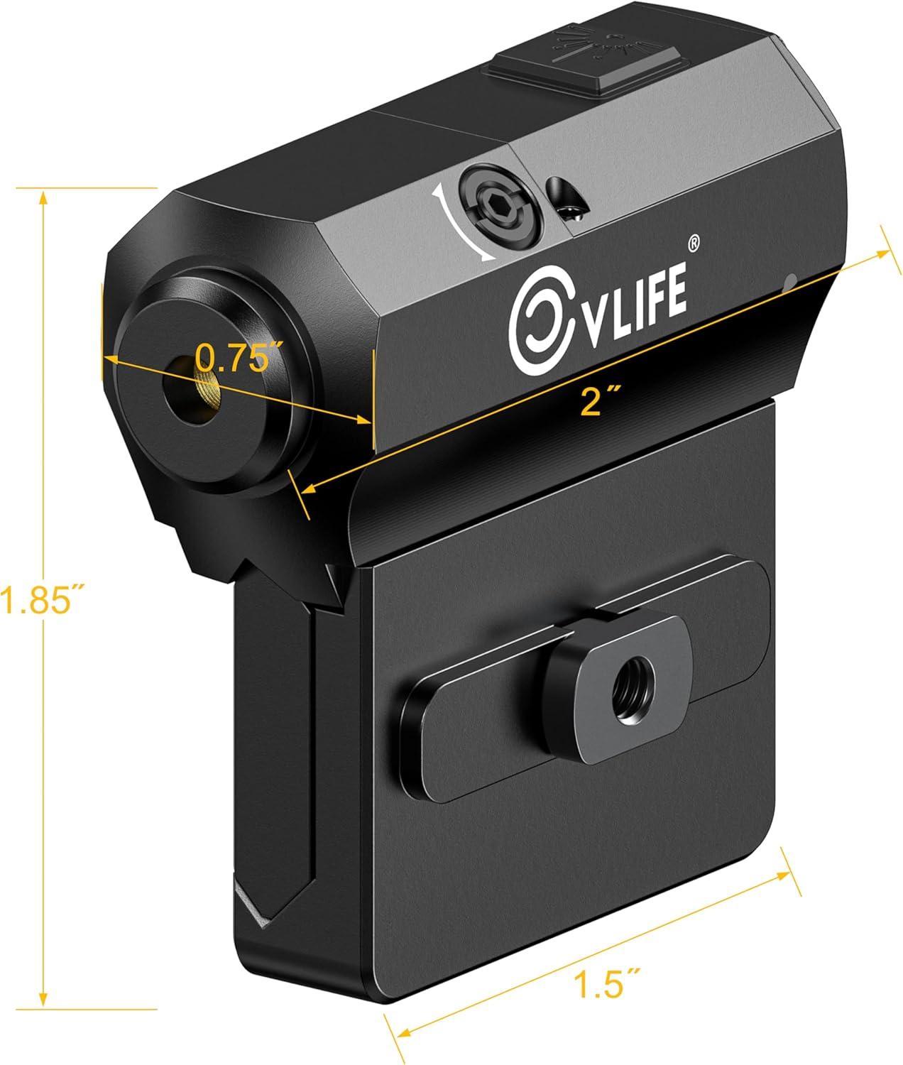 image:imageCVLIFE Rifle GreenRed Laser Sight Compatible with MLok and Picatinny Rail Mount Low Profile Laser for Rifle Magnetic Rechargeable Laser Beam SightGreen