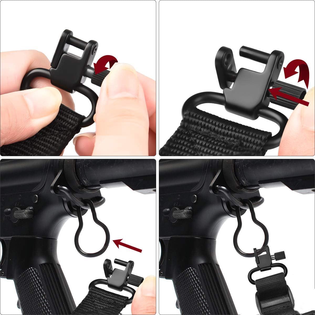 image:imageCVLIFE Shotgun Sling with Shell Holder Gun Sling Holds15 Shells for 12 Gauge Adjustable Two Point Sling with Sling Swivels for OutdoorsBlack
