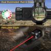 CVLIFE 2.5-10x40e Red & Green Illuminated Scope with 20mm Mount(Red Laser)