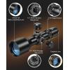 CVLIFE 3-9×40 Compact Rifle Scope Crosshair Reticle with Mounts for Quick Aiming(11mm Dovetail)