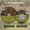 CVLIFE 3-9×40 Compact Rifle Scope Crosshair Reticle with Mounts for Quick Aiming(20mm Picatinny)
