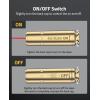 CVLIFE 5.56 223 Laser Bore Sight/350 LGND(9x43mm)/450 Bush Laser Bore Sight with ON/Off Switch and 2 Sets of Batteries, Red Laser Bore Sighter for Zeroing(450 BUSH)