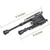CVLIFE 6-9 Inches Rifle Bipod with Bipod Mount Adapter Compatible with M-Rail Keymod(Compatible with Keymod)