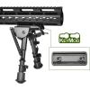 CVLIFE 6-9 Inches Rifle Bipod with Bipod Mount Adapter Compatible with M-Rail Keymod(Compatible with Keymod)