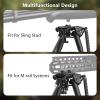 CVLIFE 6-9 Inches Rifle Bipod with Bipod Mount Adapter Compatible with M-Rail Keymod(Compatible with Mlok)