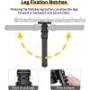 CVLIFE Bipods for Rifles Sturdy Rifle Bipod Compatible with M-Rail Portable Height Adjustable Stable for Hunting Shooting Outdoors(Black)