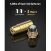 CVLIFE Bore Sight Laser 223 5.56mm/9mm/.243.308/12Gauge/7.62x39mm/.45acp Red Laser Bore Sighter with Batteries(.45acp)