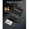 CVLIFE Bore Sight Laser Kit with 64 Adapters fit 0.17 to 12GA Calibers, Professional Green/Red Laser Boresighter for All Gun, Multiple Caliber Bore Laser Sighting for Rifle Pistol Handgun(Green Laser)