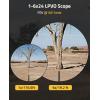 CVLIFE EagleTalon LPVO Rifle Scope with 30mm Cantilever Mount, Illuminated BDC Reticle for .223/5.56 and .308/7.62(1-6×24)