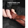 CVLIFE Gun Sling for Rifle Leather Two Point Sling Gun Sling with Removable Swivels, Adjustable Leather Rifle Sling for Outdoor Sports