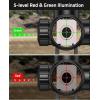 CVLIFE JackalHowl F02 AO Rifle Scope – Red and Green Illuminated Reticle – SFP Rifle Scope for Hunting with Parallax Adjustment, 20mm Scope Rings – Second Focal Plane(3-9×40 AO)