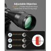 CVLIFE JackalHowl F02 AO Rifle Scope – Red and Green Illuminated Reticle – SFP Rifle Scope for Hunting with Parallax Adjustment, 20mm Scope Rings – Second Focal Plane(3-9×40 AO)