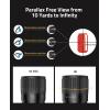 CVLIFE JackalHowl F02 AO Rifle Scope – SFP Hunting Rifle Scope with Parallax Adjustment and 20mm Scope Rings – Second Focal Plane(6-24×50 AO)