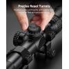 CVLIFE JackalHowl F02 AO Rifle Scope – SFP Hunting Rifle Scope with Parallax Adjustment and 20mm Scope Rings – Second Focal Plane(6-24×50 AO)