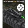 CVLIFE Laser Sight for Rifle, Low Profile Rechargeable Picatinny Rifle Laser Sight with Strobe Mode(Green Laser)