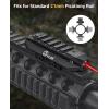 CVLIFE Laser Sight for Rifle, Low Profile Rechargeable Picatinny Rifle Laser Sight with Strobe Mode(Red Laser)
