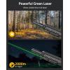 CVLIFE Laser Sight for Rifle, Red/IR/Green Laser Sight Compatible with M-Lok Rail Surface, Ultra Low-Profile Laser for Guns, Rechargeable M-Lok Rifle Laser with Strobe Function(Green Laser)