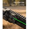 CVLIFE Laser Sight for Rifle with Picatinny/M-lok Rail Mount, Green Laser for Guns, Low-Profile Laser Sight with Pressure Switch(M-lok Mounted)