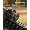 CVLIFE Laser Sight for Rifle with Picatinny/M-lok Rail Mount, Green Laser for Guns, Low-Profile Laser Sight with Pressure Switch(Picatinny Mounted)