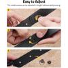 CVLIFE Leather Rifle Sling Two Point Sling Leather Gun Sling with Ammo Holder Adjustable Gun Strap Traditional Sling with Swivels(Black)