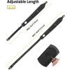 CVLIFE Leather Rifle Sling Two Point Sling Leather Gun Sling with Ammo Holder Adjustable Gun Strap Traditional Sling with Swivels(Black)