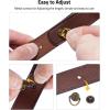 CVLIFE Leather Rifle Sling Two Point Sling Leather Gun Sling with Ammo Holder Adjustable Gun Strap Traditional Sling with Swivels(Brown)