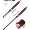 CVLIFE Leather Rifle Sling Two Point Sling Leather Gun Sling with Ammo Holder Adjustable Gun Strap Traditional Sling with Swivels(Brown)