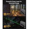 CVLIFE Picatinny Red/Green Laser Sight Magnetic Charging Rechargeable Pistol Laser for 21MM Picatinny Rail Mount, Low Profile Hunting Laser Sight with Ambidextrous Switches(Green)