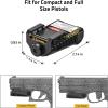CVLIFE Picatinny Red/Green Laser Sight Magnetic Charging Rechargeable Pistol Laser for 21MM Picatinny Rail Mount, Low Profile Hunting Laser Sight with Ambidextrous Switches(Green)