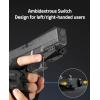 CVLIFE Picatinny Red/Green Laser Sight Magnetic Charging Rechargeable Pistol Laser for 21MM Picatinny Rail Mount, Low Profile Hunting Laser Sight with Ambidextrous Switches(Red)