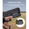 CVLIFE Rechargeable Red/Green Laser Sight for Pistol, Upgraded Low-Profile Pistol Laser Sight with Magnetic Charging Port(Green Laser)
