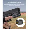 CVLIFE Rechargeable Red/Green Laser Sight for Pistol, Upgraded Low-Profile Pistol Laser Sight with Magnetic Charging Port(Red Laser)