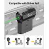 CVLIFE Rifle Green/Red Laser Sight Compatible with M-Lok and Picatinny Rail Mount, Low Profile Laser for Rifle Magnetic Rechargeable Laser Beam Sight(Green)