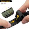 CVLIFE Rifle Sling Strap 550 Paracord 2 Point Sling with Tri-Lock Swivel for Hunting and Outdoor(Army Green)