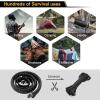 CVLIFE Rifle Sling Strap 550 Paracord 2 Point Sling with Tri-Lock Swivel for Hunting and Outdoor(Black)