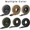 CVLIFE Rifle Sling Strap 550 Paracord 2 Point Sling with Tri-Lock Swivel for Hunting and Outdoor(Camo Brown)