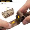 CVLIFE Rifle Sling Strap 550 Paracord 2 Point Sling with Tri-Lock Swivel for Hunting and Outdoor(Camo Brown)