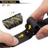 CVLIFE Rifle Sling Strap 550 Paracord 2 Point Sling with Tri-Lock Swivel for Hunting and Outdoor(Camo Green)